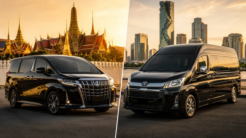Toyota Alphard vs VIP Commuter comparison Thailand