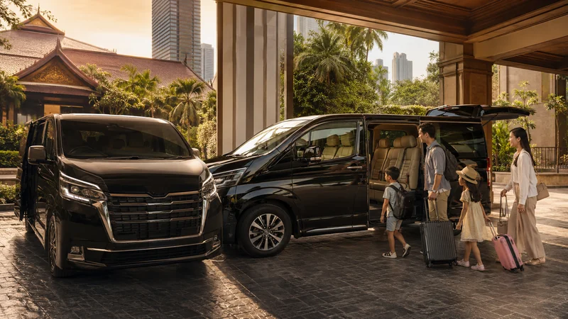 Best van for family travel in Thailand with driver