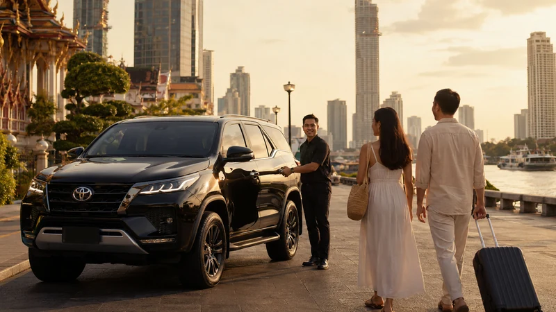 Toyota Fortuner with driver city trips Bangkok