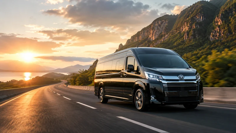Intercity transfer Thailand van with driver